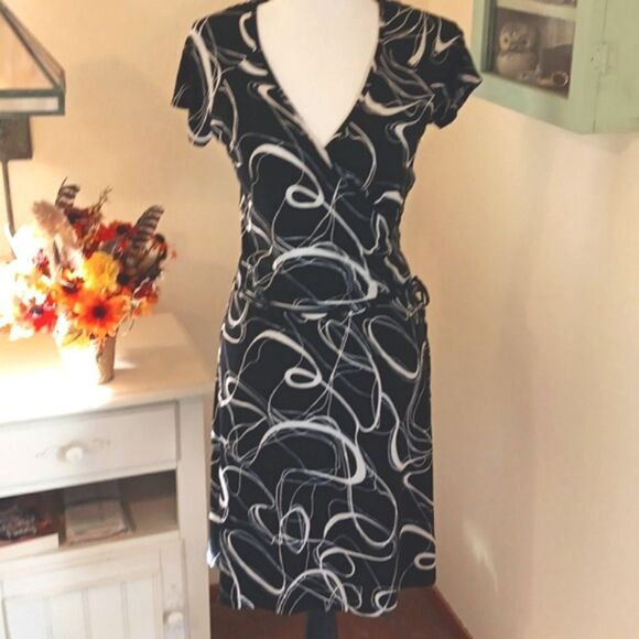 Blu Heaven Wrap Front Dress - Picture 1 of 10